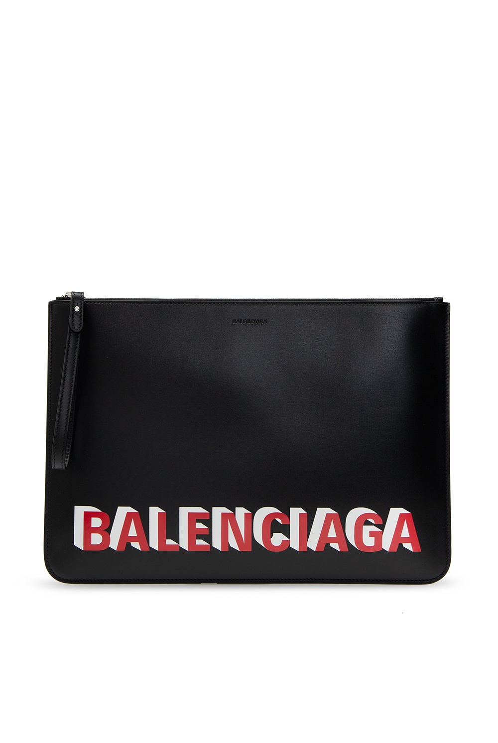 Balenciaga logo clutch hotsell